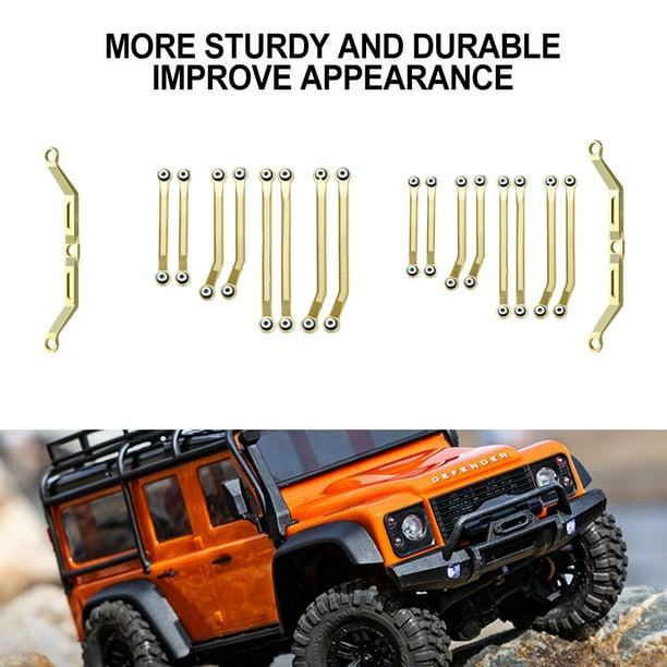 Ruiboury 1pcs 1/18 Brass Steering Link Rod For Trx4m Crawler Stronger RC  Car Accessories Replacement Parts RC Upgrade Part RC Car Part Golden