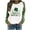 O, variant on YABCSAZ Long Sleeve St Patrick's Day Shirts Women's Irish Sweatshirts Long Sleeve Sequin Shamrock Clover Printed Irish Pullover Casual Loose Oversize Charms Shirts Blouse Paddy's Day Tops
