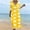 A_ Yellow Dresses for Women, variant on Ygbgbb Women V‑Neck Polka Dot Maxi Dress, Three‑Quarter Sleeve Hollow Lace Trim Empire‑Waist Flowy Dress for Beach Cover‑Up and Casual Vacation Outings Yellow L