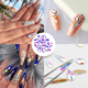 thumbnail image 5 of Surtido de cristales de uñas con parte posterior plana, diamantes de imitación en forma de diamante para diseño de uñas, 5 of 5