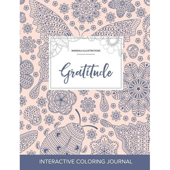 Adult Coloring Journal : Gratitude (Mandala Illustrations, Ladybug) (Paperback)