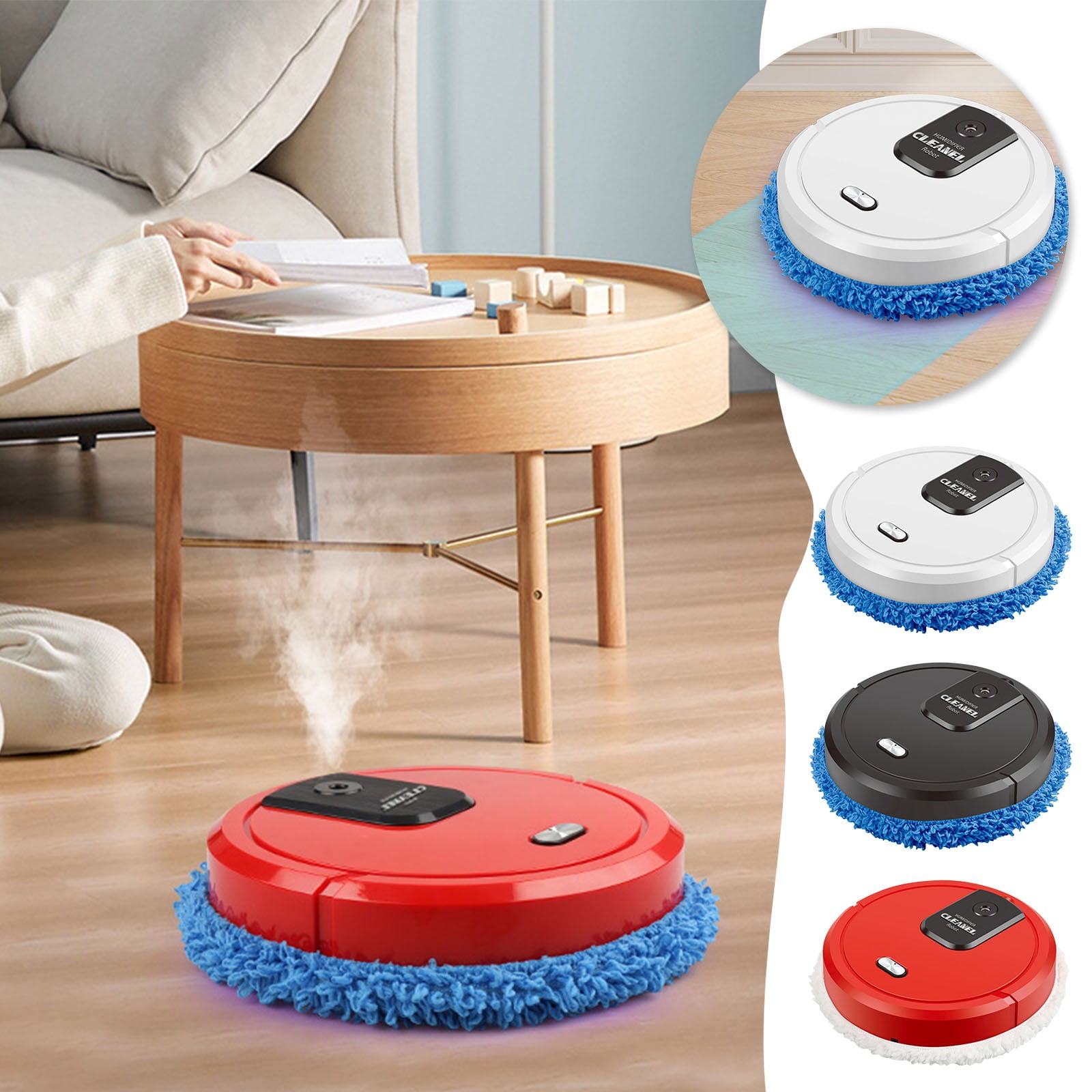 Zatoumnr Intelligent Mopping Machine Aromatherapy Spray Humidifier Dry and Wet Mopping Cool Mist for Home and Office