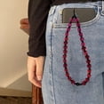 thumbnail image 5 of 1 pieza Y2K, hermosa cuerda colgante para teléfono móvil con cristales cuadrados geométricos a la moda, adornos para hacer tú mismo, 5 of 5