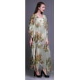 thumbnail image 3 of Bimba Kaftan de Plage Floral, Paréo de Bikini, Robe Maxi pour Femmes, Long Caftan-S-L, 3 of 5