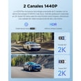 thumbnail image 2 of VIOFO A229 Plus Dashcam para Auto Cámara de Salpicadero Frontal y Trasera, Doble Sensor STARVIS 2, 2 Canales HDR, 1440P+1440P, Camara para Carro con Control por Voz, GPS de Ultra Alta Precisión, 2 of 5