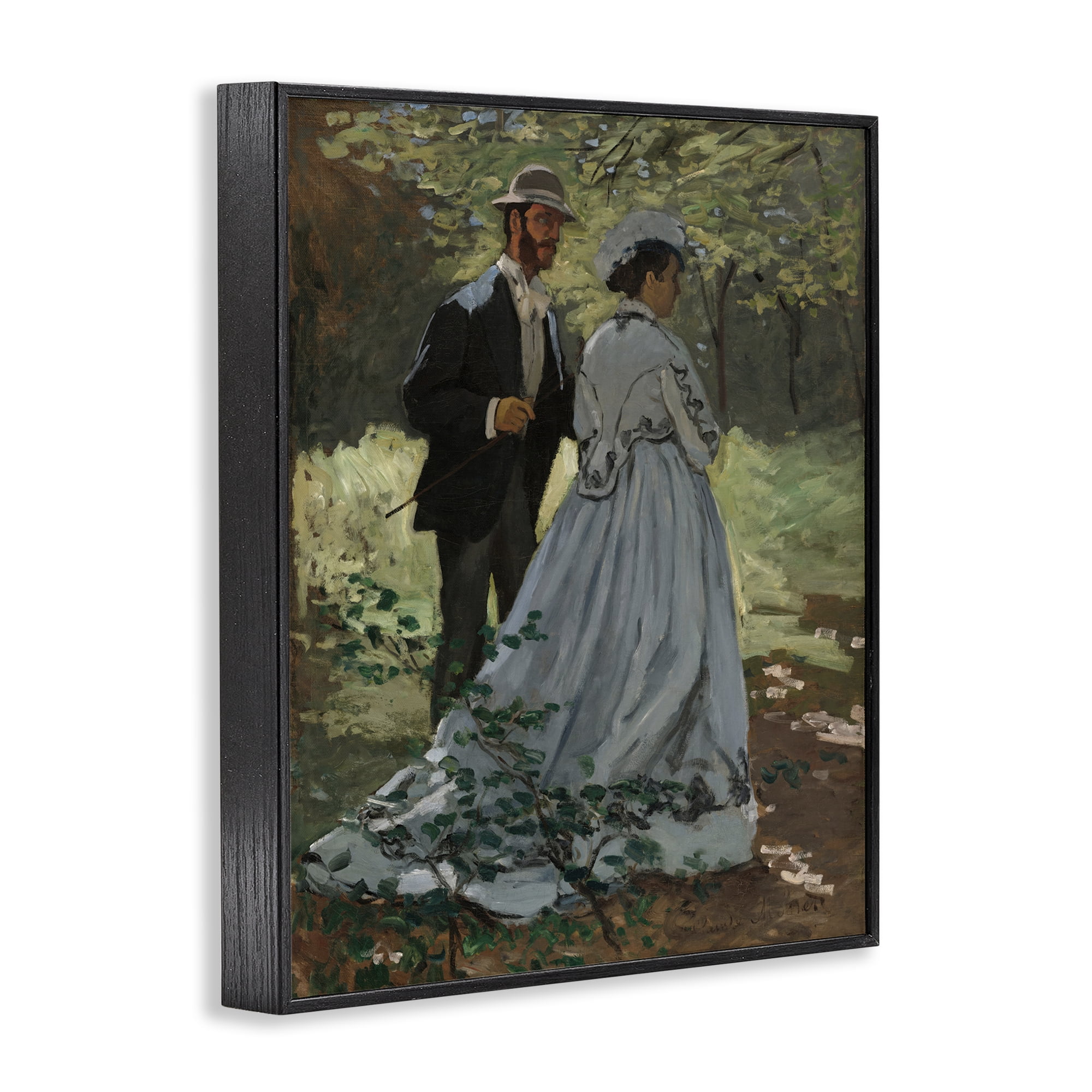 Stupell Industries Bazille & Camille in Nature Black Framed Giclee Art, design by Tina LeCour