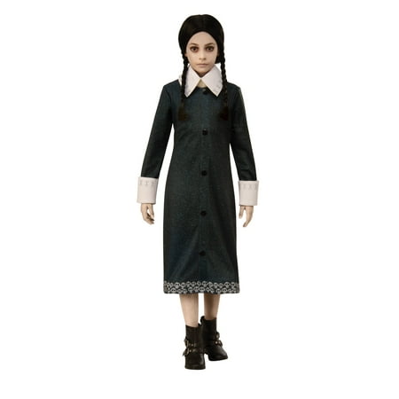 Wednesday of The Addams Family Girls Costume - Size Large