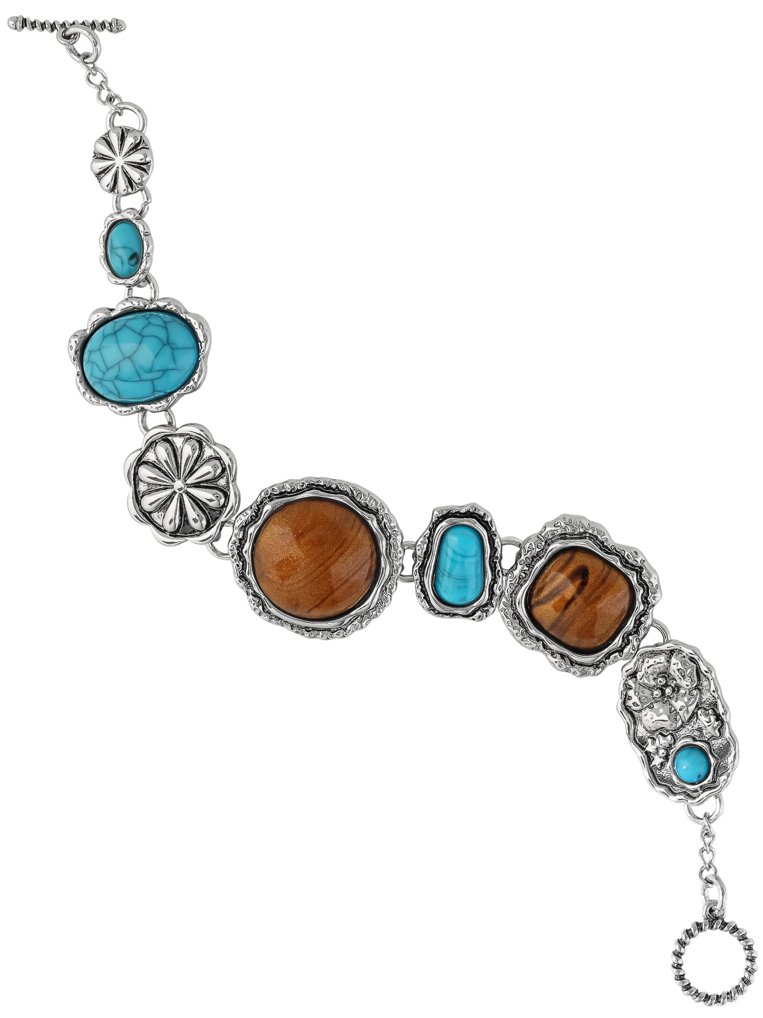 Jessica Simpson Women's Faux Turquoise Western Bracelet