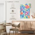 thumbnail image 4 of Elephant Stock Seashells In The Coral Wall Art - Vertical Multi Panel Canvas - Living Room Wall Decor - Animal Multi Panel - Blue And Orange Decor By Lanie Loreth - 14" x 23", 4 of 4