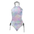 thumbnail image 5 of YDLCAFD Easter Women's Two Piece Fashion Print Swimsuit Tankini Swimsuit Set, 5 of 5