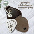 thumbnail image 4 of Guitar Picks Stainless Steel Guitar Picks with PU Leather "I Pick Words" Guitar Accessories for Musician Guitar Player Birthday Christmas Graduation Gifts DIY, 4 of 6