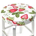 thumbnail image 3 of Haiem Strawberry1 Cushion Round Bar Chair Seat Cover Bar Chair Cushion Covers Elastic Washable Bar Chair Cover,Protects from Scratches and Stains-14 inch, 3 of 7