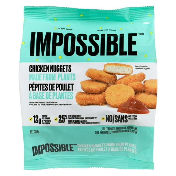 Impossible Foods Pépites de Poulet à Base de Plantes 383g Pépites Impossible 383g