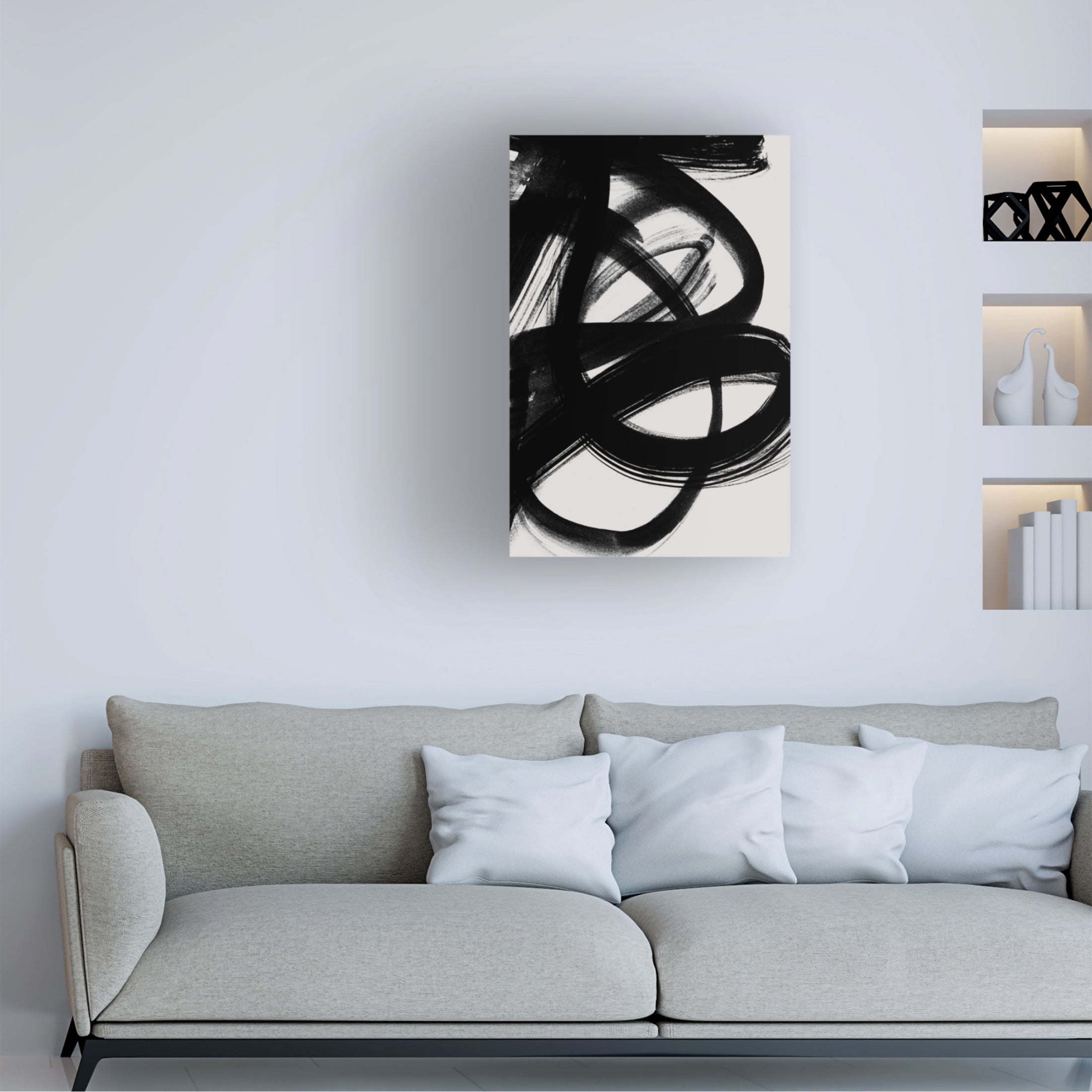 Trademark Fine Art Mareike Bohmer Abstract Brush Strokes 5 Canvas Wall Art