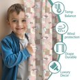 thumbnail image 3 of Blackout Kids Curtains,Pink Checkered Cow Pattern Childrens Insulated Curtains Set Of 2,Bedroom Essentials,Toddler Room Decor 42x54in(106x137cm), 3 of 5