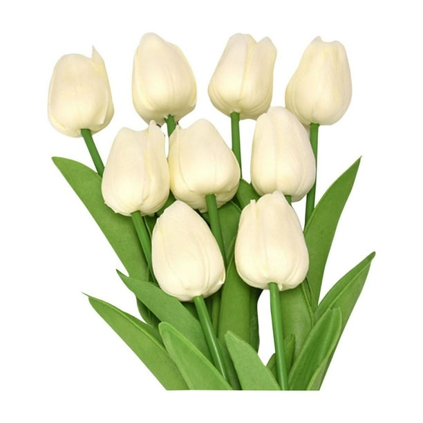 ¡Venta caliente! 10 unid PU Plástico Simulación Flor Artificial Flor Comercio Exterior Transfronterizo Flor de Seda Boda Decoración Del Hogar Flor