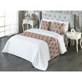 thumbnail image 3 of Ethnic Bed Runner Set, Traditional Theme Geometric Triangle Shapes With Stripe Artwork Print, Decorative Bedding Scarf & 2 Pillow Shams for Hotels Homes, Queen, Dimgray Indigo Eggshell, by Ambesonne, 3 of 3