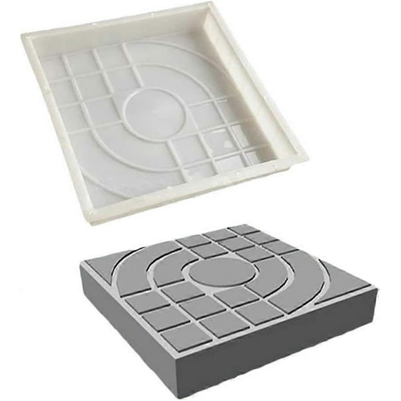 Paver Mold for Brick, Concrete, Stone, Square, for Slabs, Garden, Lawn, Pavers, Driveways, Road Paths, 25 x 25cm