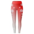 thumbnail image 5 of Pedort womens legging Christmas Holiday Leggings Watermelon Red,L, 5 of 5
