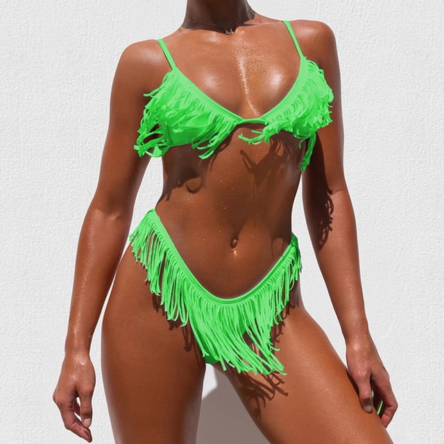 Conjunto de bikini de mujer BLESIY con Borlas S