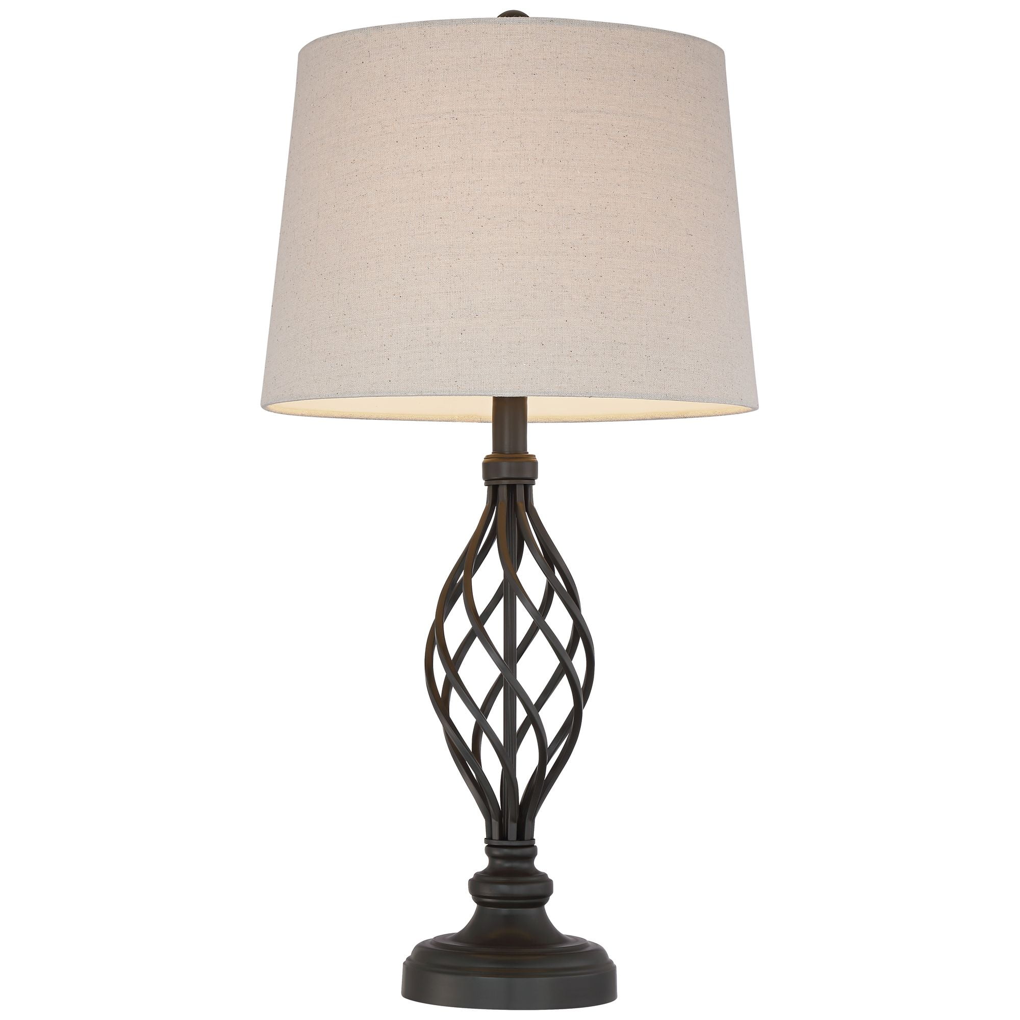 Franklin Iron Works Traditional Table, Scroll Table Lamp
