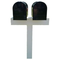 2, 42-in x 26-in White Vinyl Mailbox Post Sleeve (mailboxes not Included)