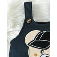 thumbnail image 6 of Mikrdoo 3 Months Newborn Baby Boys Clothes 6 Monthe Boys Plaid Long Sleeve Lapel Collar Romper & Bear Embroidery Suspender Pants Set 2Pcs Cute Outfits,As Gift, 6 of 9