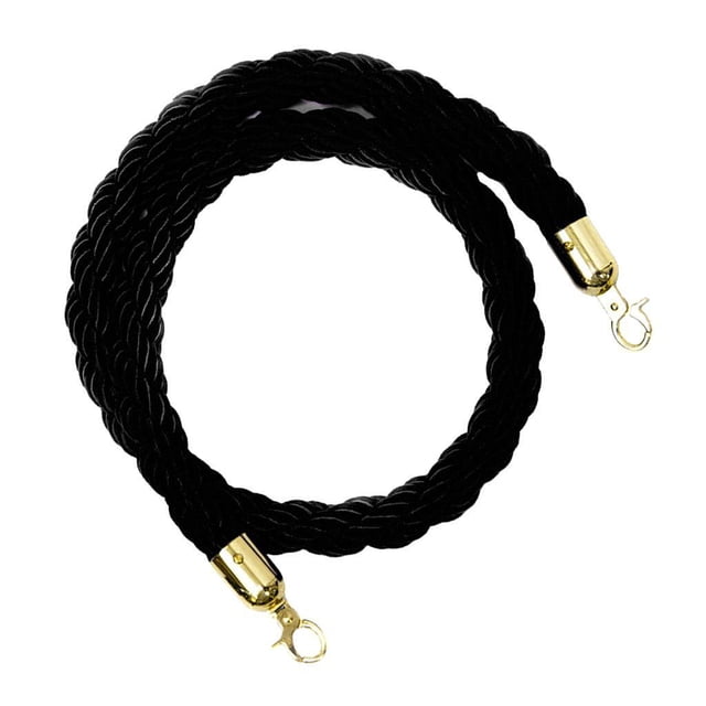 Cateissary Rope Barriers - Heavy Duty Crowd Control Stanchions Sombras de ventana Negro 3m