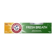 ARM & HAMMER Advanced White Breath Freshening Toothpaste-, One 6oz Tube, Winter Mint- Fluoride Toothpaste