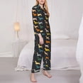 thumbnail image 5 of Wukai Plaid Dachshund Print Women's Pajama Set - Soft Long Sleeve Sleepwear for Comfort and Style-Medium, 5 of 9