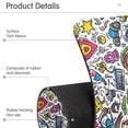 thumbnail image 4 of Yayeee Faucet Mat for Kitchen Sink 14.7" Diatomite Long Splash Guard Pad, White Doodle Pattern, 4 of 7