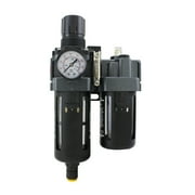 EXELAIR™ by Milton FRL (Piggyback) Air Filter & Regulator w/Lubricator - 1/4" NPT - Polycarbonate Bowl, Automatic Float (EX45PBL40A-02P)