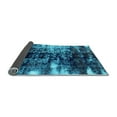 thumbnail image 2 of Ahgly Company Indoor Round Abstract Light Blue Modern Area Rugs, 4' Round, 2 of 4