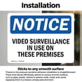 thumbnail image 3 of (2 Pack) Video Surveillance In Use On These Premises OSHA Notice Sign, 3 of 7