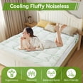 thumbnail image 4 of Bamboo Mattress Topper TwinXL Size - Waterproof Viscose Pad Dual Cooling & Back Pain Relief, 1000GSM Pillow Top, 8-21" Deep Pocket, 4 of 6