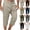 Beige, variant on Chiccall Classic Cargo Shorts for Men Below Knee Capri Pants Back Elastic Button Zipper Fashion Straight Leg Shorts with Pockets