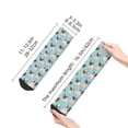 thumbnail image 4 of Fuzoiu Funny Cartoon Pugs Print Adult Socks, Crew Moisture-wicking Socks, Unisex Cushion Crew Socks,Casual Sports Ankle Socks, 4 of 7