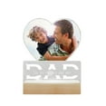 thumbnail image 1 of Desktop Photo Plaque with LED Custom Wood Acrylic Frame for Anniversary Birthday Giving, 1 of 8