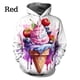 thumbnail image 3 of Sudadera con capucha con estampado de helado, sudadera con gráficos en 3D para hombre, sudadera de moda de otoño e invierno para niños, sudadera con capucha informal, ropa para mujer, 3 of 5