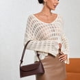 thumbnail image 3 of Lady Fashion Simple French One-shoulder Crossbody Solid Color Fashion Underarm Pu Leather Small Square Bag, 3 of 4