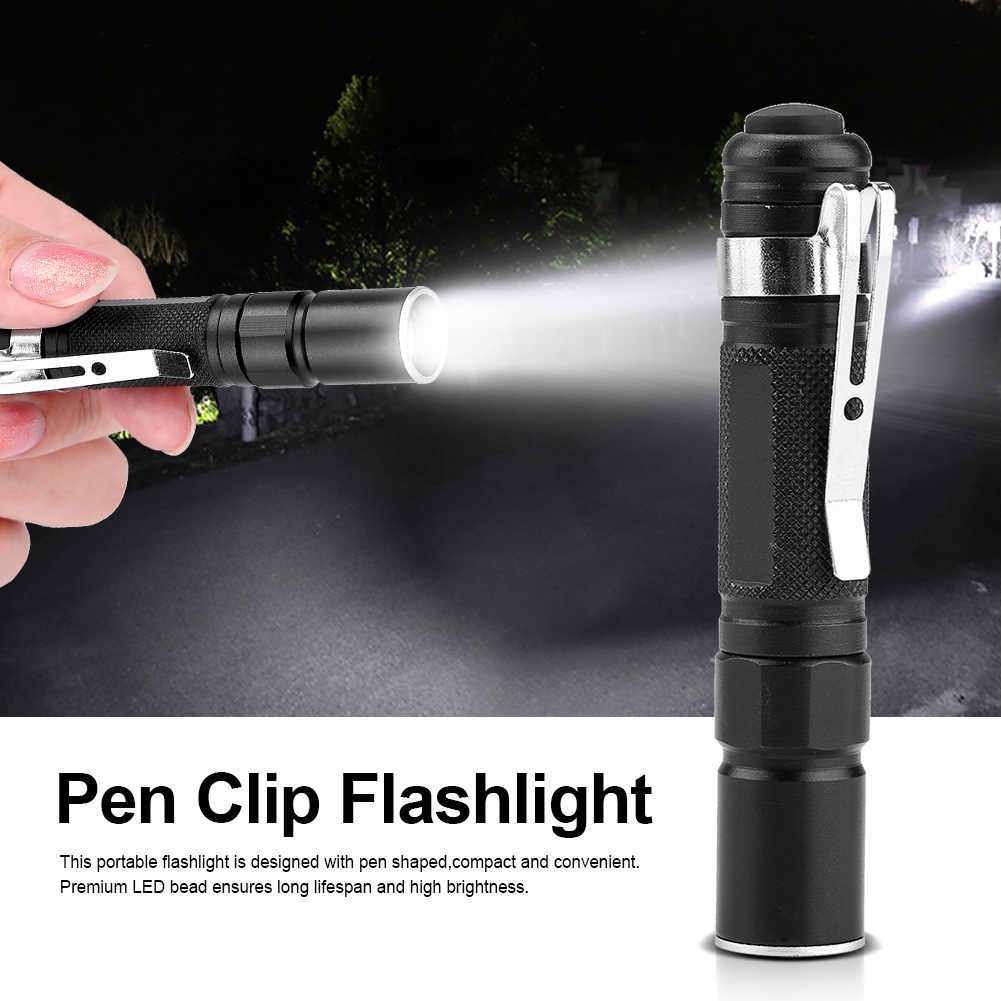 OTVIAP Pen Clip Flashlight,Mini Portable LED Pen Clip Flashlight