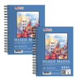 thumbnail image 1 of Cuaderno de bocetos U.S. Art Supply, técnica mixta, 14 x 21 cm, 160 g/m², paquete de 2, 1 of 5