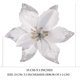 thumbnail image 5 of 30pcs-Flor de simulación Decoración de Navidad Flor de Navidad 13cm Borde dorado-Plata Xemadio LL-1562, 5 of 8