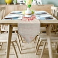 thumbnail image 2 of Red Wooden Papaver Flowers Table Runner Party Wedding Champagne Decoration Table Runners Dining Room Restaurant Table Gadget, 2 of 5