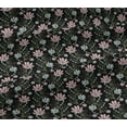 thumbnail image 4 of oneOone Cotton Jersey Black Fabric Leaves & Flower Floral Quilting Supplies Print Sewing Fabric By The Yards 58 Inches Wide, 4 of 4