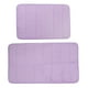thumbnail image 1 of Alfombrilla de baño de espuma viscoelástica antideslizante Unique Bargains 2 uds Púrpura 40x60cm 50x80cm, 1 of 7