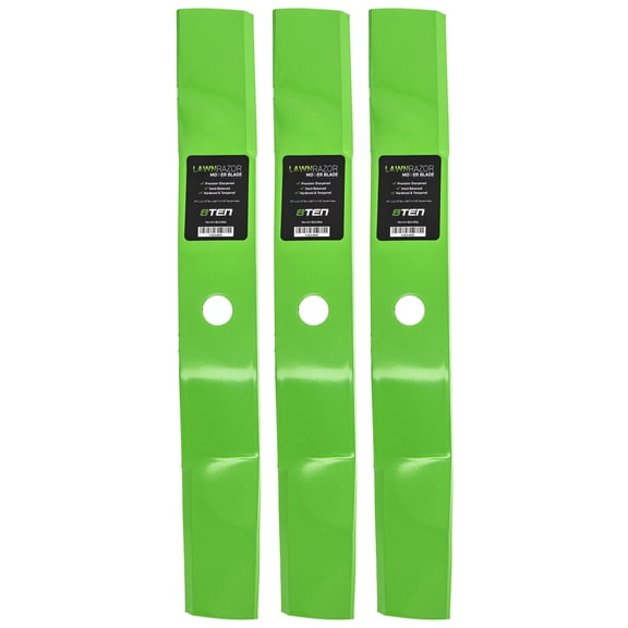LawnRAZOR Medium Lift Blade for John Deere 727 M136195 3 Pack 810-CBL2256D