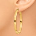 thumbnail image 3 of Auriga 14k Yellow Gold Hoop Earrings for Women(L- 45mm, W- 4mm), 3 of 6