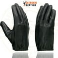 thumbnail image 5 of Milwaukee Leather SH887 Men's USA Deerskin Black Leather Unlined Lightweight Motorcycle Riders Gloves X-Large, 5 of 8