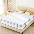LINGYUAN Queen Mattresses, 14 Inch Euro Top Hybrid Mattress, Firm